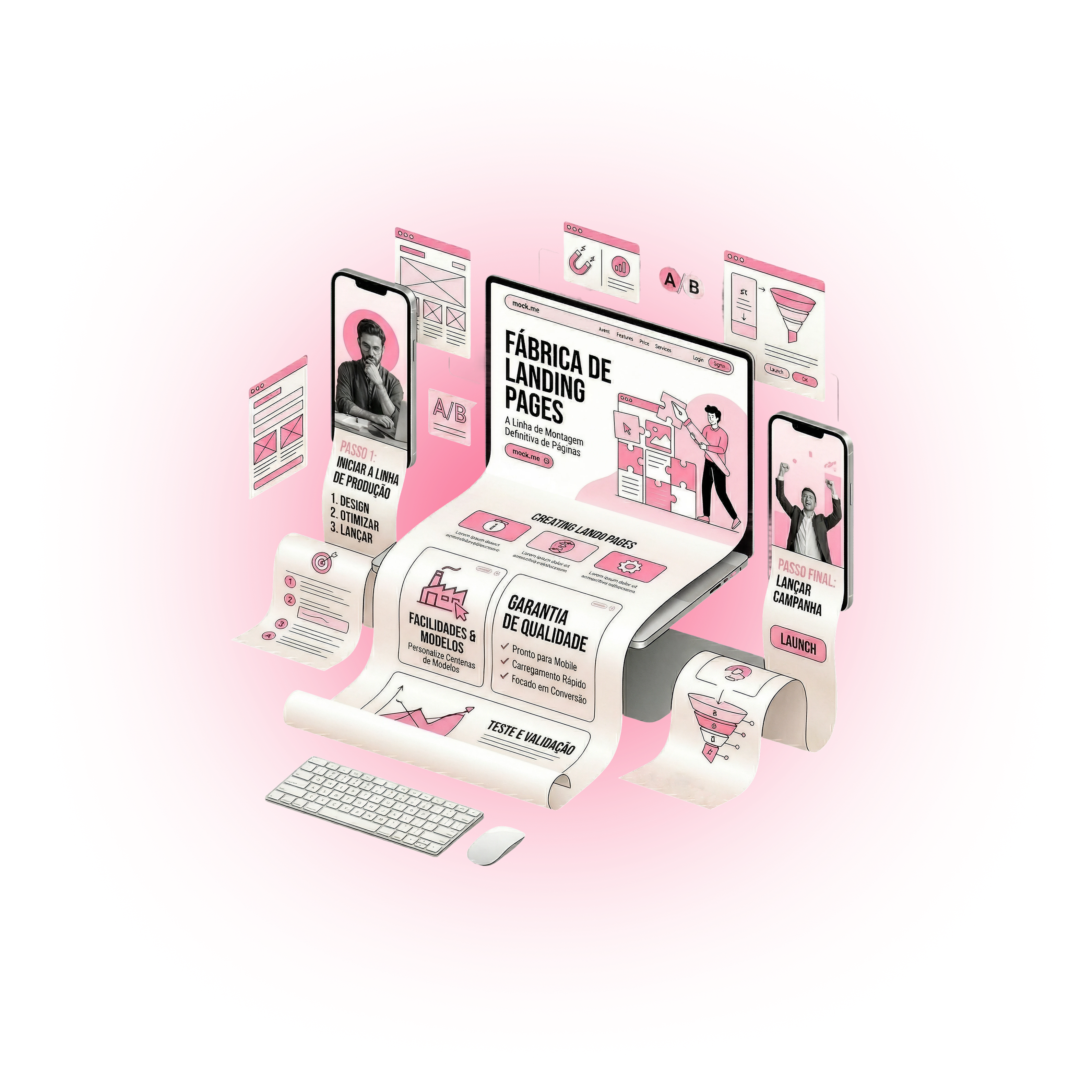 Fábrica de LPs - Mockups de Projetos